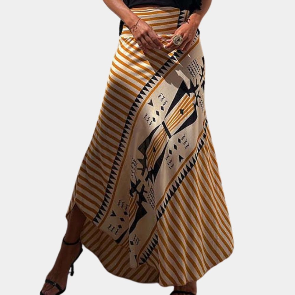 SUNA Nederdel til kvinder i Boho-stil - Nerissa Nederdel Gul