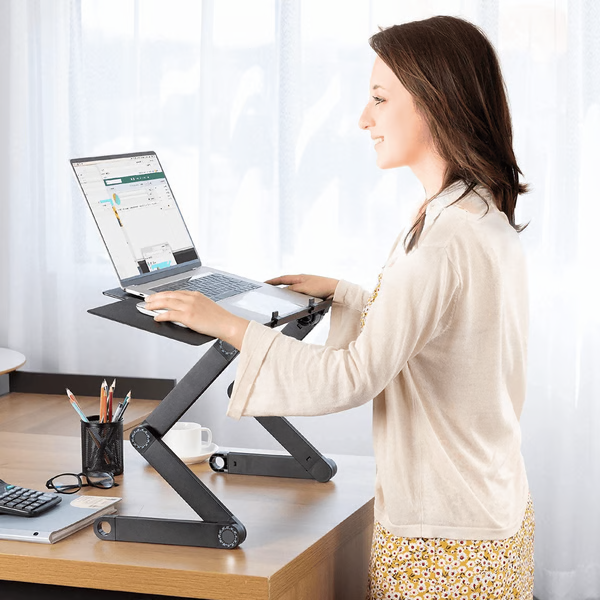 SUNA 360° Ergonomisk Laptopstativ – Justerbart og Bærbart