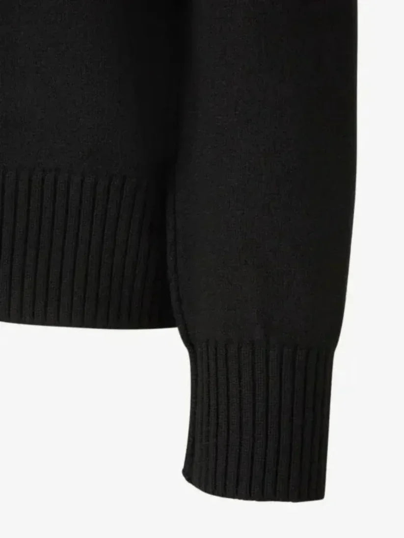 SUNA AMITALIE | Luksuriøs Unisex Pullover Med Ikonisk Hjerte I 100% Uld