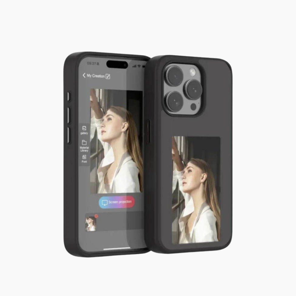 SUNA PixPocket | Trådløst foto-telefonetui Sort