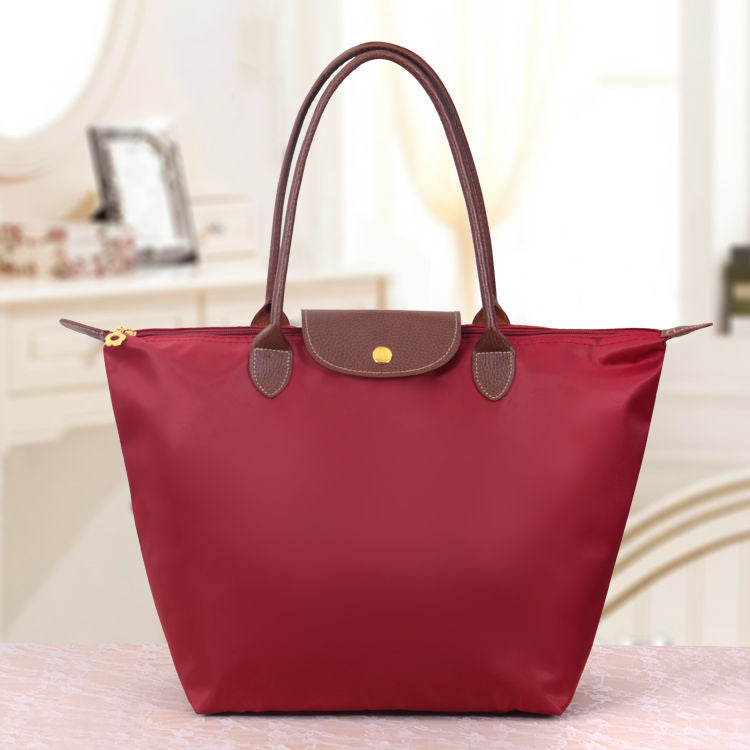 SUNA Luxe Oxford Skuldertaske - Oxnard Mørkerød