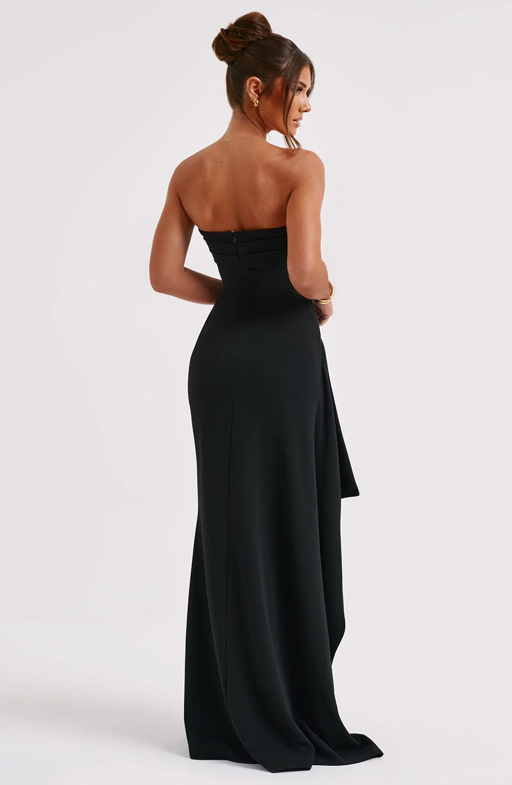SUNA Når Du Ikke Er Der Høj Split Maxi Kjole Elegant Design