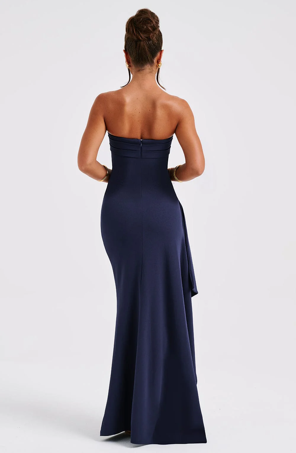 SUNA Når Du Ikke Er Der Høj Split Maxi Kjole Elegant Design